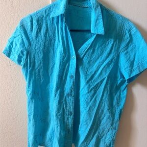 Vibrant Blue Short Sleeve Shirt